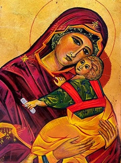 Painting Madonna and Child by Suze