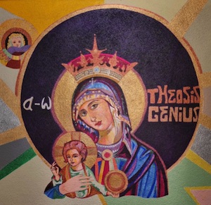 Painting Theosis is Genius by JIM